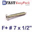 สกรูเกลียวเหล็ก F+ # 7 x 1/2" (40 ตัว/ถุง)