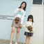 กระเป๋าสะพาย Brown สายธรรมดา ปรับความยาวได้
