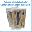 (6 แพ๊ค) ไม้พันสำลี สำลีก้าน สำลีพันก้านไม้ Cotton stick Cotton tip Size S จำนวน 100 ก้าน/แพ๊ค