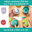 (4 ชิ้น) ตลับยา รูปทรงกลม Smile Candy (Pill box)