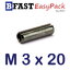 ปิ๊นตะกุด M 3 x 20 (15 ตัว/ถุง)