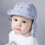 หมวกแก๊ปเด็กลายจักรยาน มาพร้อมผ้าร่มบังแดด