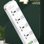 ปลั๊กไฟ รางปลั๊กไฟ ปลั๊กพ่วง LDNIO รุ่น SC4408 4 ช่อง 4 USB สาย 2 เมตร