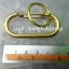 พวงกุญแจ คาราบิเนอร์ Carabiners สแน็ปลิงค์ Snaplink ตะขอเกี่ยว - ทองเหลือง 2นิ้ว (แบบตัวโอ) (2อัน)