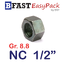 หัวน็อต NC 1/2" *เหล็กแข็งเกรด 8.8* (3 ตัว/ถุง)