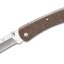 มีดพับ Buck 110 Slim Pro Folding Hunter 3.75" S30V Plain Blade, Brown Micarta Handles, Deep Carry Pocket Clip - 12104
