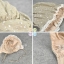 หมวกสาวน้อย ลายดาว แต่งระบาย สายผูกใต้คาง