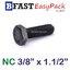 สกรู NC 3/8" x 1.1/2" (6 ตัว/ถุง) *เกลียวครึ่ง*