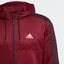 Adidas 3 Stripe Full zip Hoodie Jacket