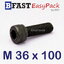 สกรูหัวจมดำ M 36 x 100 *เกลียวตลอด*