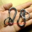 พวงกุญแจ คาราบิเนอร์ Carabiners สแน็ปลิงค์ Snaplink ตะขอเกี่ยว - สแตนเลส (แบบบอลลูน) ขนาดยาว2.5นิ้ว (ห่วงถอดได้)