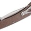 มีดพับ Buck 110 Slim Pro Folding Hunter 3.75" S30V Plain Blade, Brown Micarta Handles, Deep Carry Pocket Clip - 12104
