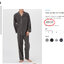 MUJI MEN'S SIDE SEAMLESS FLANNEL PAJAMA