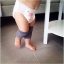 สนับเข่าเด็ก ผ้ายืด สีเรียบ