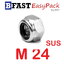 หัวน็อตล็อคสแตนเลส SUS M24 x P3.0 ( 1 ตัว/ถุง)