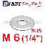 แหวนอีแปะสแตนเลส SUS 1/4 (50 ตัว/ถุง)