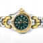 Tag Heuer 2tone ladysize quartz วงแหวน ก้างปลา หน้าปัดเขียว