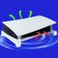 ฐานวางเครื่องเกม PS5 แนวนอน แบบลอย พร้อมสติกเกอร์ 3 แบบ