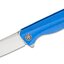 Petrified Fish PF818 Forward Linerlock Flipper Knife 3.54" D2 Stonewashed Drop Point Blade (Blue)