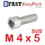 สกรูหัวจมสแตนเลส SUS M 4 x 5 ( 8 ตัว/ถุง)