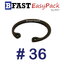 แหวนล็อคใน #36 (3 ตัว/ถุง)