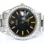 Rolex oyster perpetual date หน้าดำ ขอบเพชร(Sold)