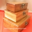 กล่องไม้ ทำจากไม้ประดู่ 3ใบ (1ชุด มี3ใบ) ลายสวย ไม้ประดู่แท้