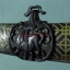 ดาบซามูไร ลายเสือ ขนาดกลาง ใบมีดเป็นเหล็กลาย (ใบมีดดามัสกัส)