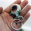 พวงกุญแจ ตะขอเกี่ยว - โลหะ สีเงิน Made in USA ใหม่เก่าเก็บ (ทำหูเกี่ยวสายสะพายกระเป๋าได้)