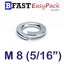 แหวนสปริง M8 (5/16") ชุบขาว (50 ตัว/ถุง)