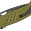 มีดพับ Buck 294 Momentum Folding Knife Assisted 3.125" S30V Black Plain Blade, Green Cerakote Coated Aluminum Handles - 12231