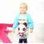เสื้อกันเปื้อนเด็กแขนยาวกันน้ำ แบบใส ลายรูปสัตว์