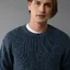 American Eagle Shaker Stitch Crew Neck Sweater