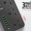 LDNIO HUB 6 USB 3.4A Max - รางปลั๊กไฟ 3 ช่อง พร้อมช่องชาร์จ USB 6 ช่อง
