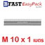 สตัดสแตนเลส ยาว 1 เมตร M10 เกรด SUS304 (1 เส้น)