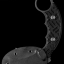 มีดคารัมบิท Mantis MK-F2 Kara Fu Karambit Fixed 2.875" Blade, Black G10 Handles