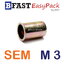 รีเวทนัท หัวเตเปอร์ SEM M3 (6 ตัว/ถุง)
