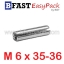 ปิ๊นตะกุดสแตนเลส SUS M6 x 35-36 (3 ตัว/ถุง)