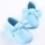 รองเท้าสาวน้อย วัยหัดเดินติดโบว์และแต่งระบายริ้ว สีฟ้า