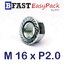 หัวน็อตจาน M16 x P2.0 (1 ตัว)