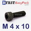 สกรูหัวจมดำ M 4 x 10 (15 ตัว/ถุง) *เกลียวตลอด*