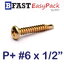 สกรูปลายสว่าน P+ #6 x 1/2" (60 ตัว/ถุง)