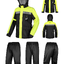 MOTOWOLF MDL0402 - ชุดกันฝน มอเตอร์ไซค์ เสื้อกันฝนพร้อมกางเกง มีแถบเรืองแสง มีไฟ LED เพิ่มความปลอดภัย