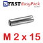 ปิ๊นตะกุดสแตนเลส SUS M2 x 15 (10 ตัว/ถุง)