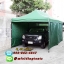 เต็นท์พับได้ สีเขียว ขนาด 3m x 6m พร้อมผ้าข้าง 300D 3 ด้าน