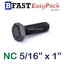สกรู NC 5/16" x 1" (10 ตัว/ถุง) *เกลียวตลอด*