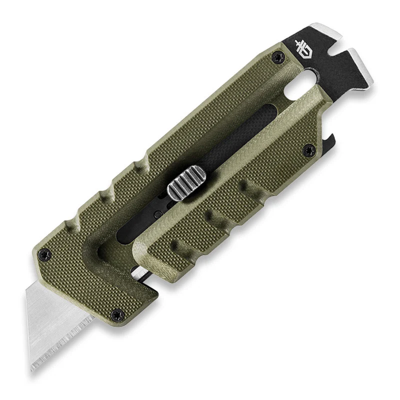 Gerber Prybrid Utility Multi-Function Tool, Replaceable Razor Blade, Green G10