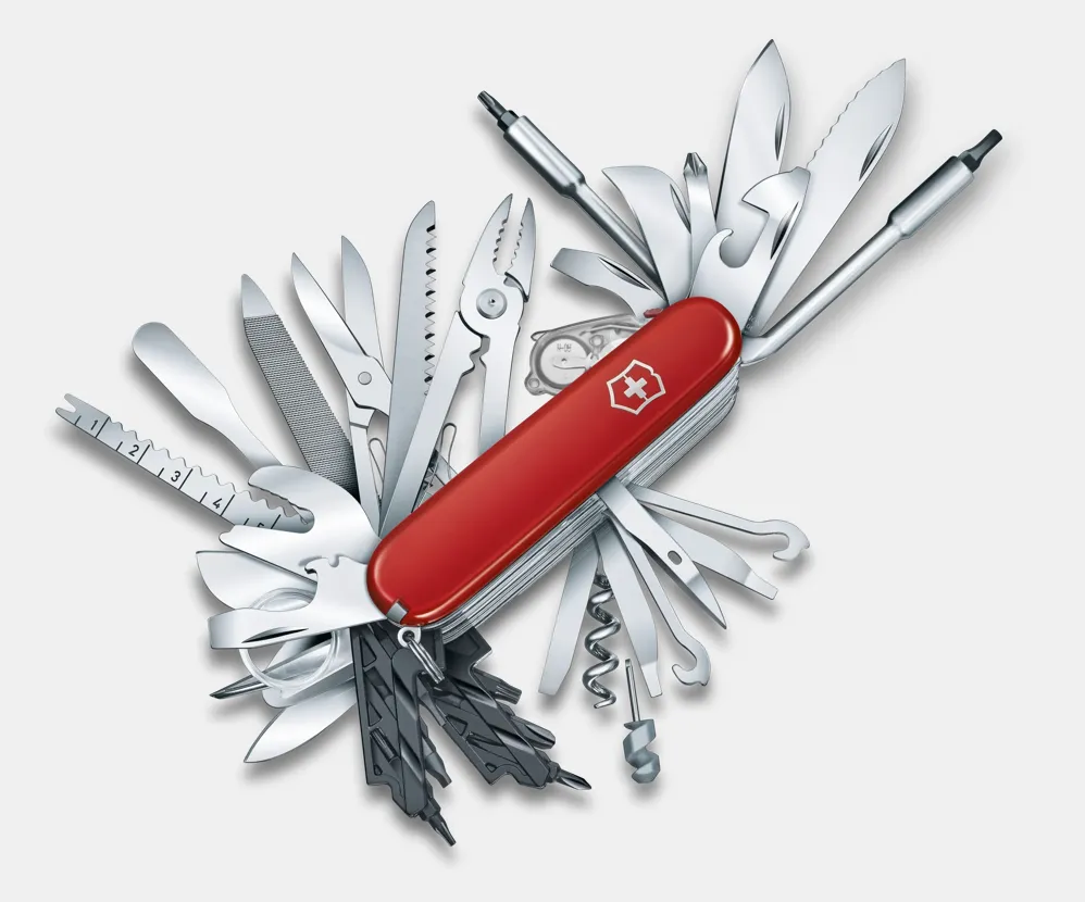 มีดพับอเนกประสงค์ Victorinox รุ่น SwissChamp XXL Made in Switzerland ของใหม่ แท้ พร้อมกล่อง (1.6795.XXL)